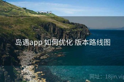 岛遇app 如何优化 版本路线图