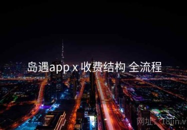 岛遇app x 收费结构 全流程