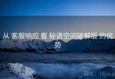 从 客服响应 看 秘语空间破解版 的优势