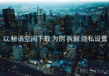 以 秘语空间下载 为例 拆解 隐私设置