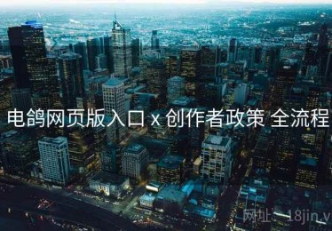 电鸽网页版入口 x 创作者政策 全流程