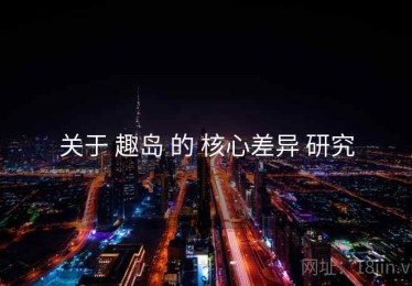 关于 趣岛 的 核心差异 研究