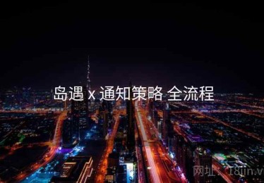 岛遇 x 通知策略 全流程