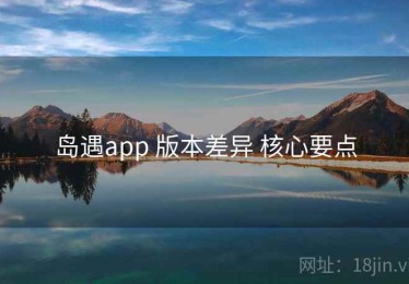 岛遇app 版本差异 核心要点